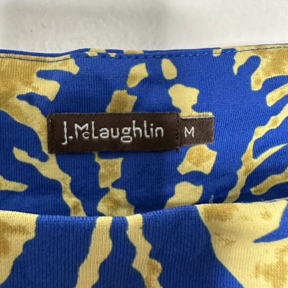 J. Mclaughlin Dress Floral Blue size M - Picture 2 of 11
